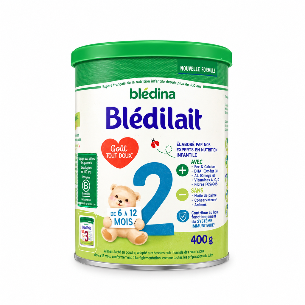 BLÉDILAIT 2 LAIT INFANTILE 6-12M 400G