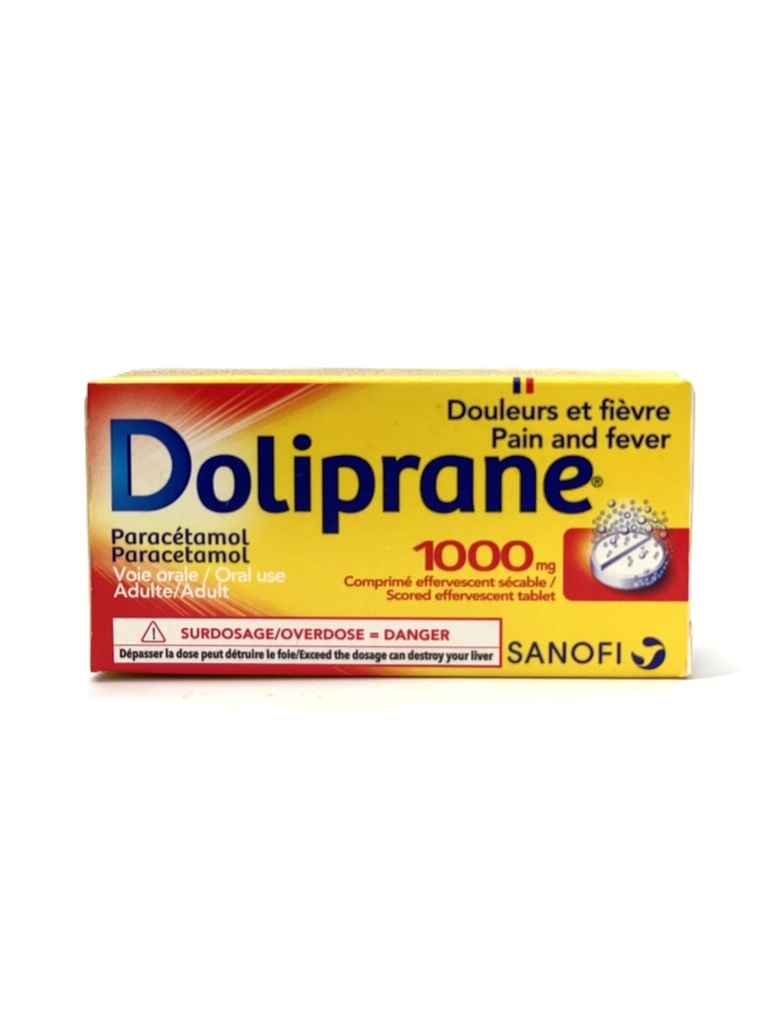 DOLIPRANE 1000MG EFF B/8